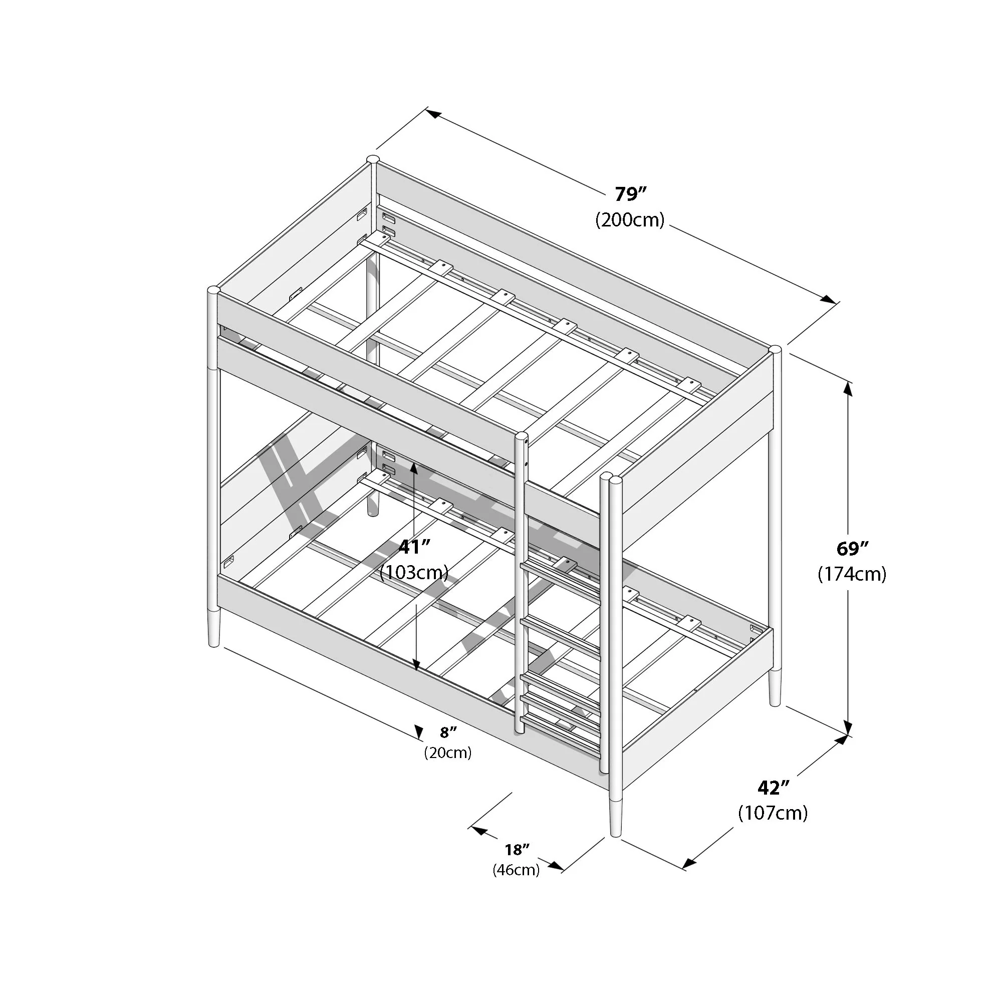 Hudson Twin Over Twin Bunk Bed - Image 28