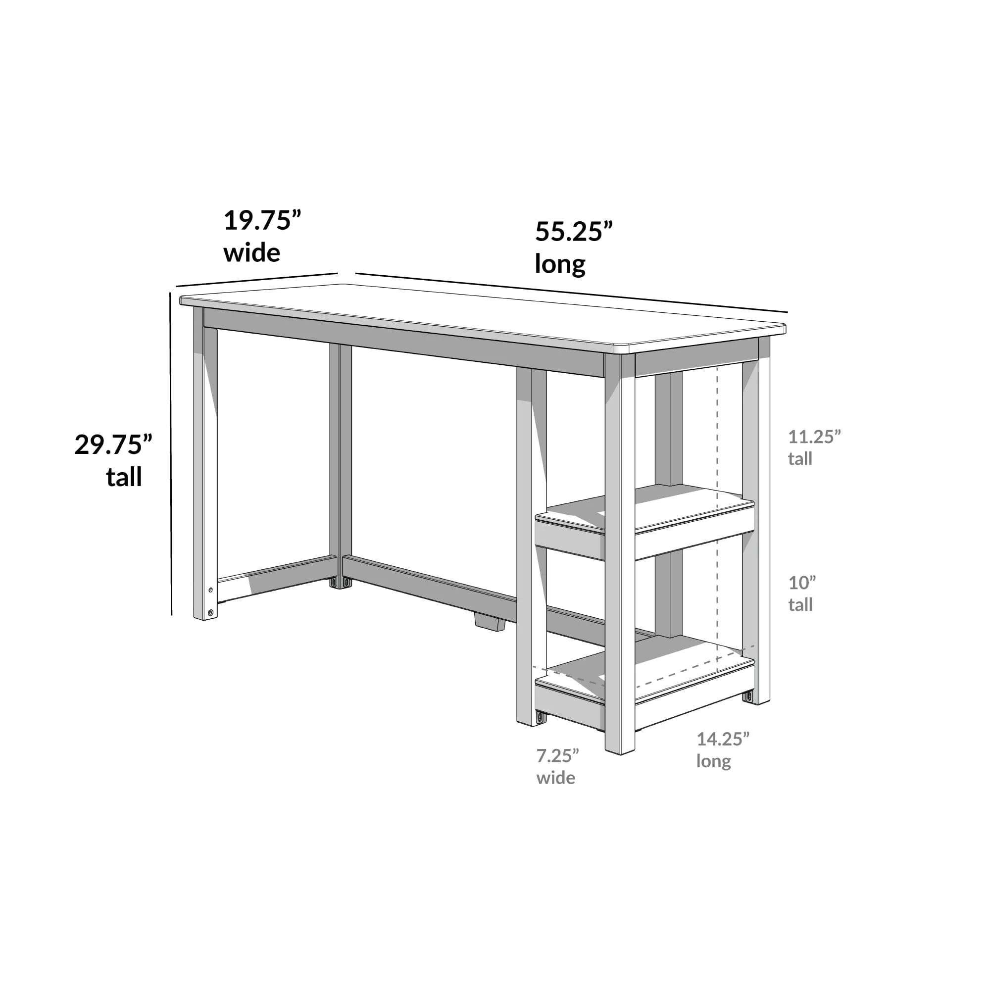 Desk with Shelves - Image 46