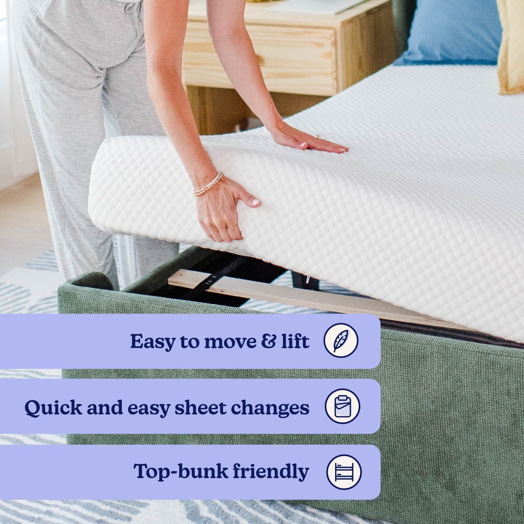 Two Pack 5-Inch Twin Memory Foam Mattress - Image 8