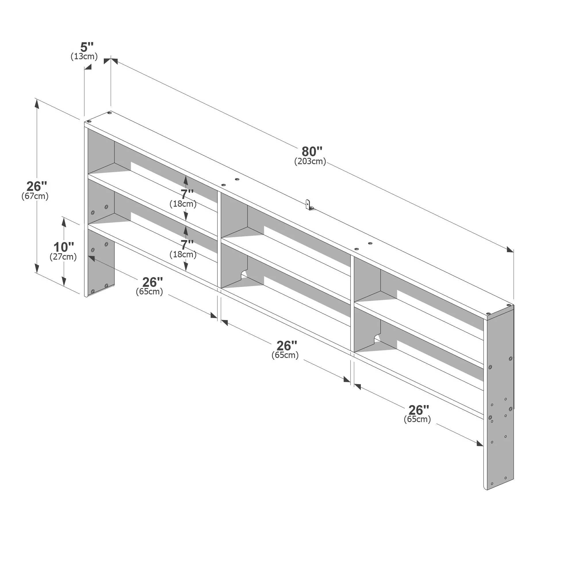 XL Modern Farmhouse Bunk Bed Bookcase - Image 21